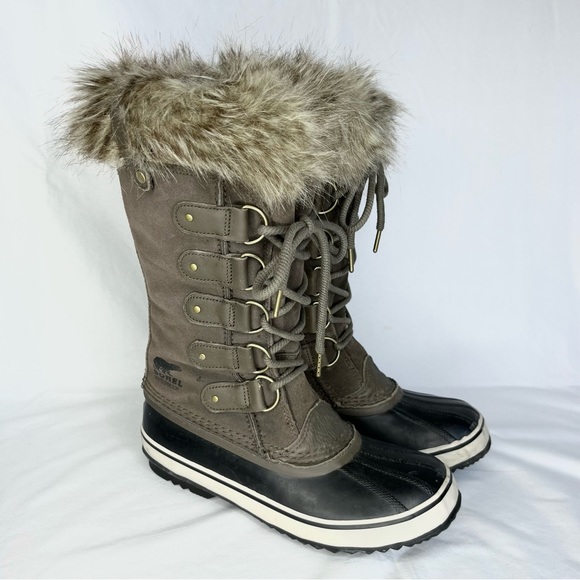 Sorel Joan of Arctic Tall Waterproof Suede Winter Snow Boots Size 10.5 - Picture 2 of 15